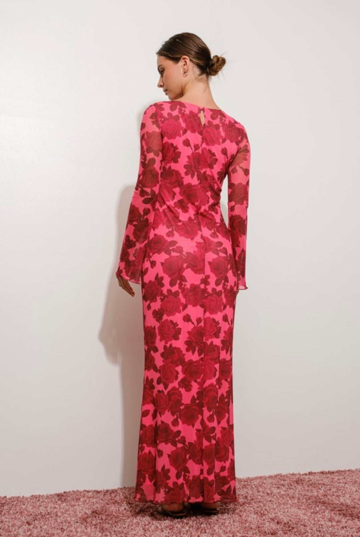 Floral Long Sleeve Maxi Dress