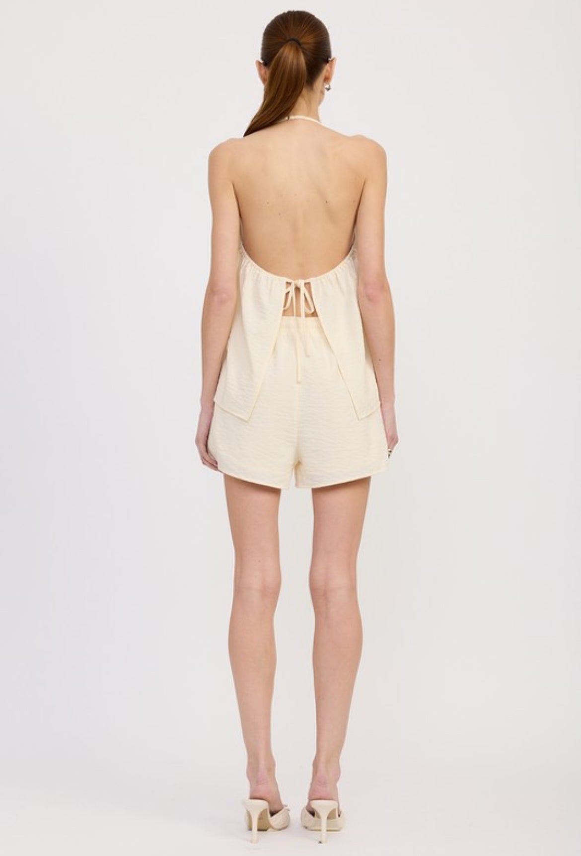 Halter Backless Top and Short Set