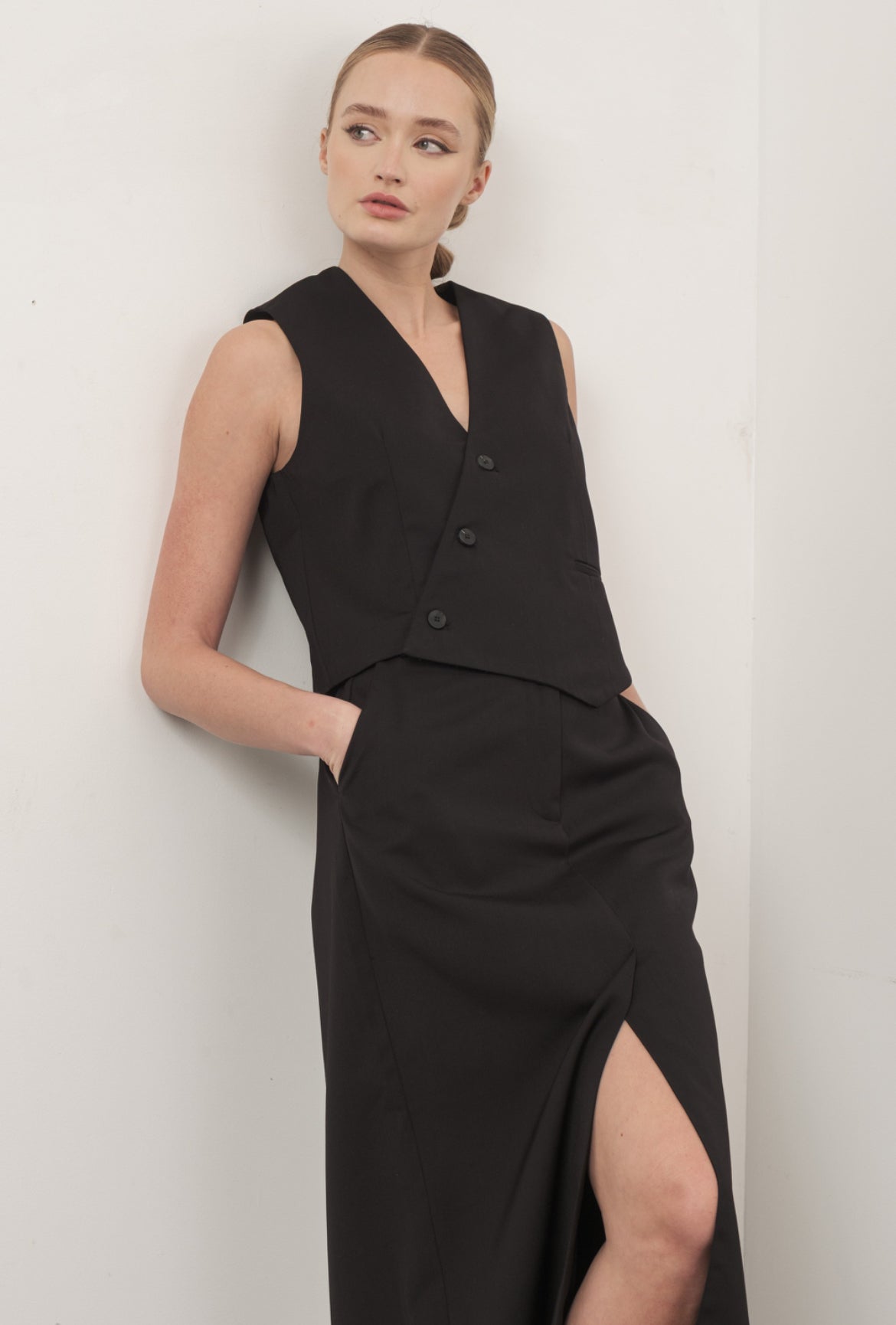 Vest and Long Skirt Set