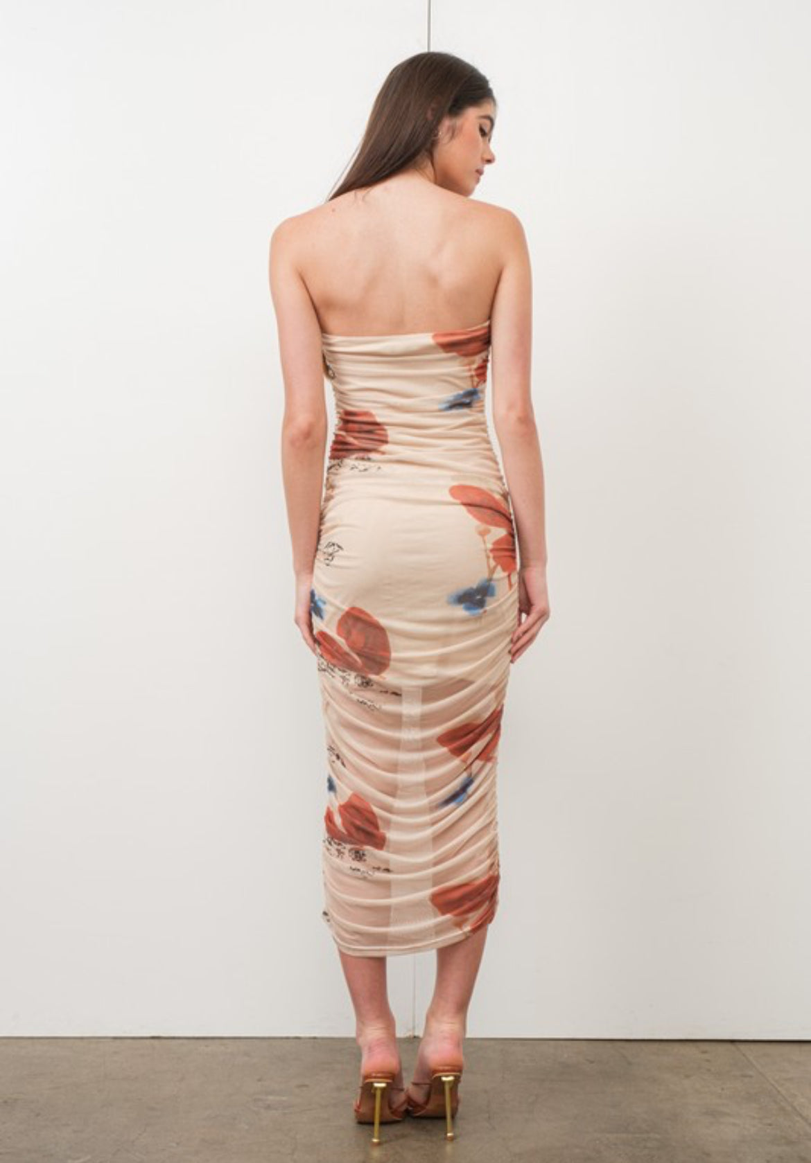 Ruched Butterfly Dress