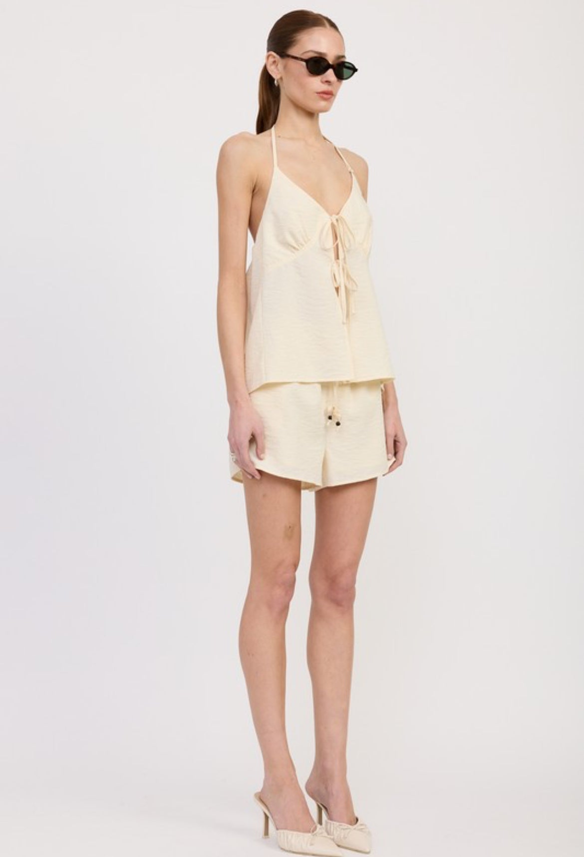 Halter Backless Top and Short Set
