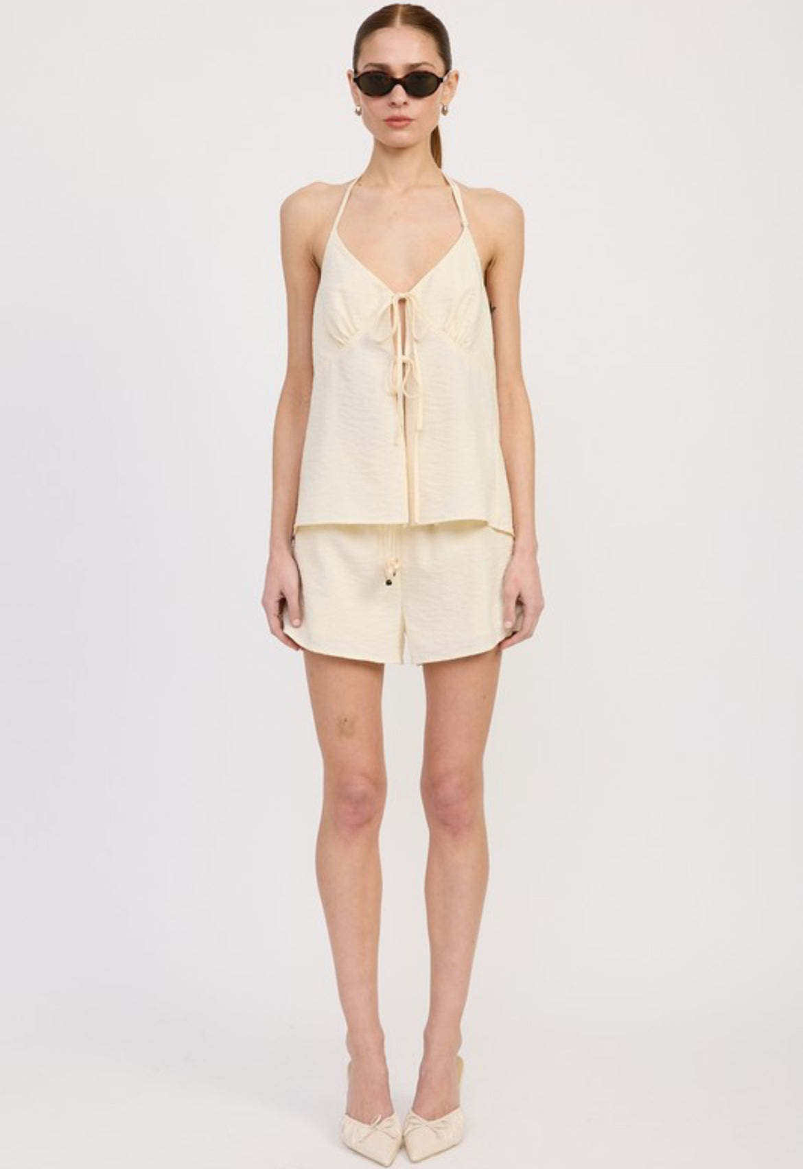 Halter Backless Top and Short Set