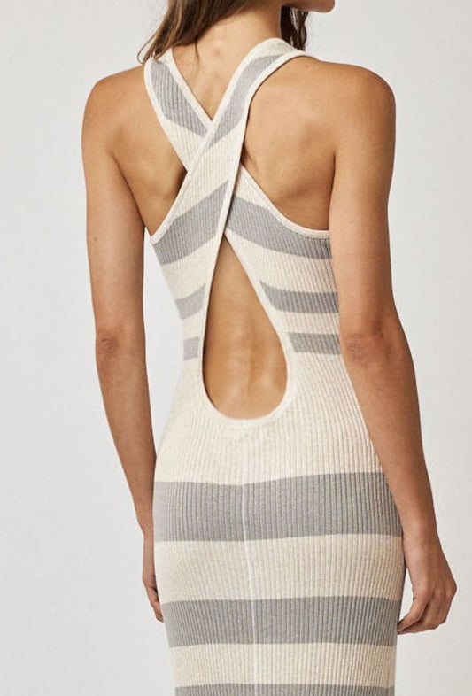 Crossed Back Knit Dress