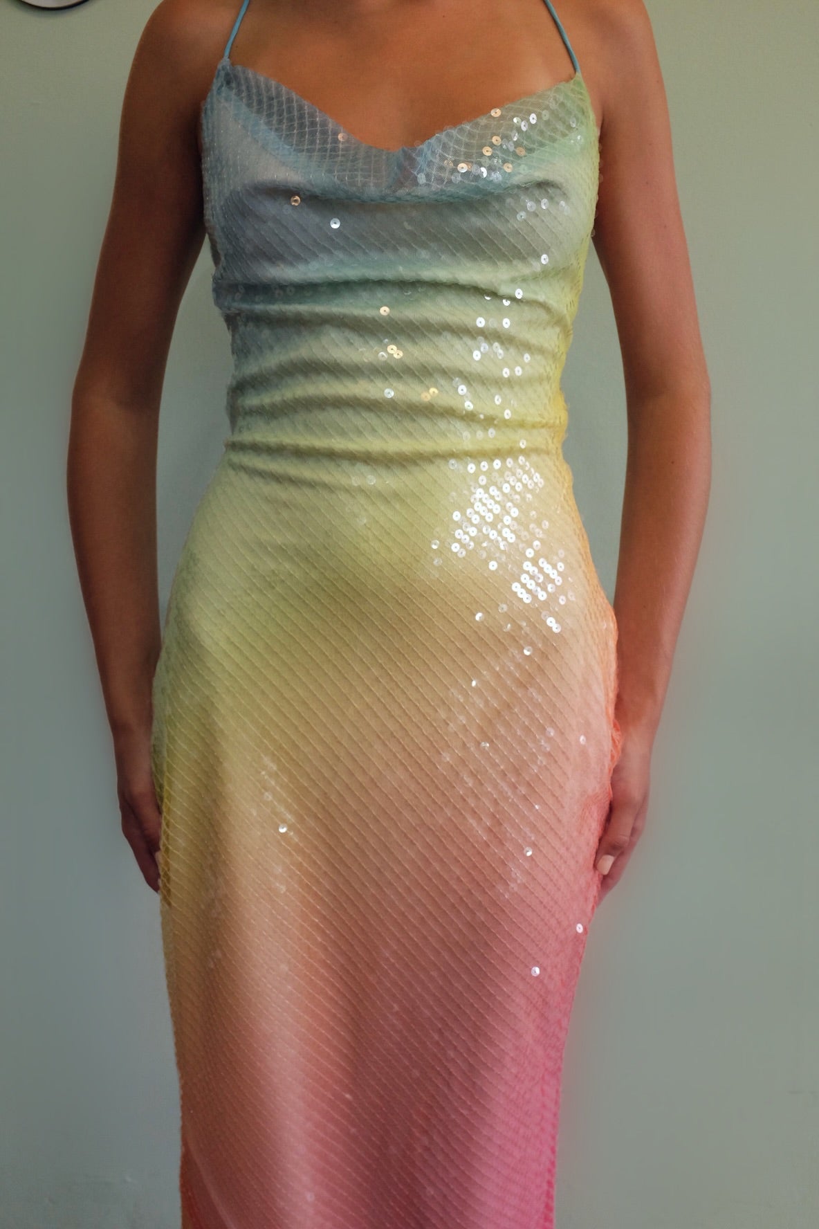 Rainbow Sequin Dress