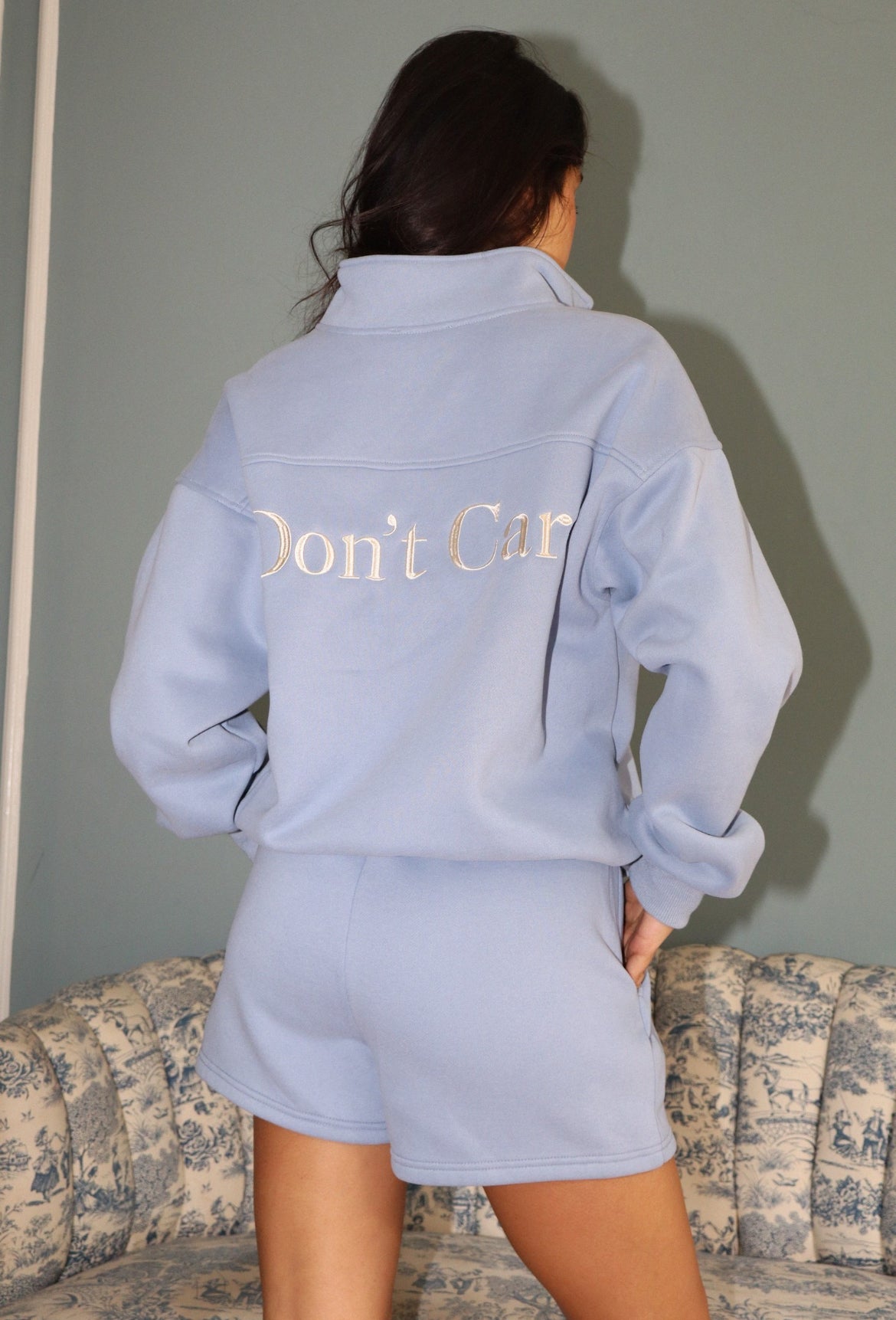 Pullover and Short Set in light Blue