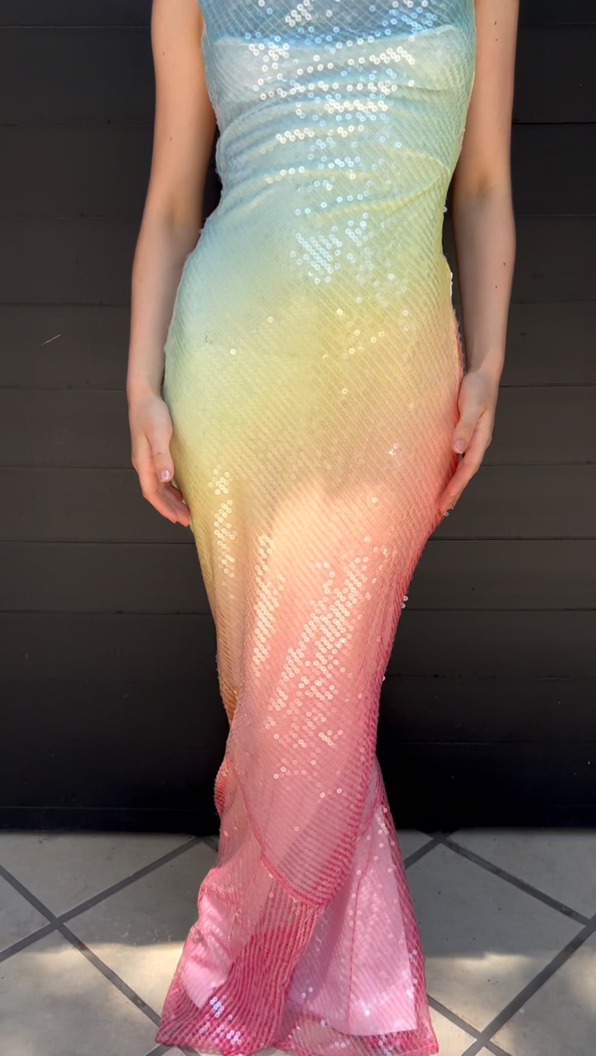 Rainbow Sequin Dress