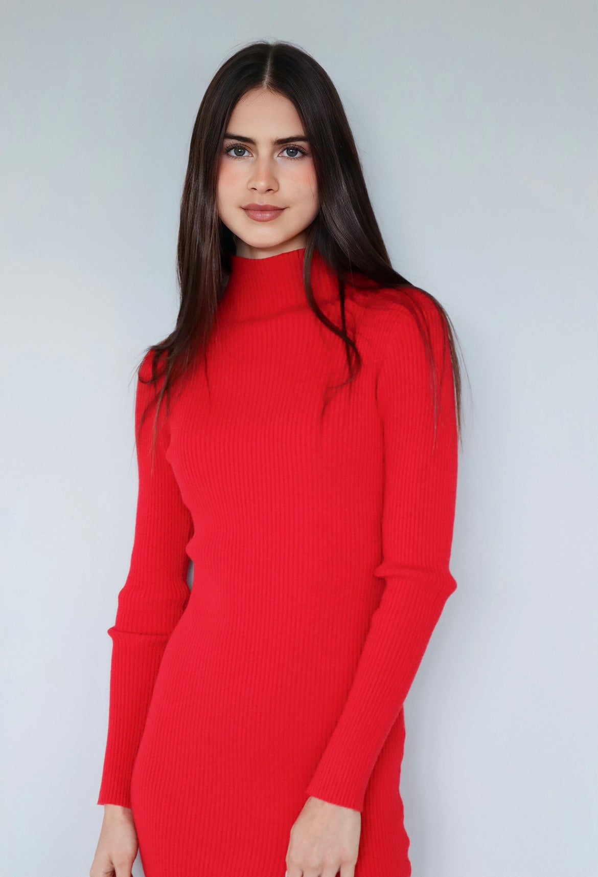 Red Knit Dress