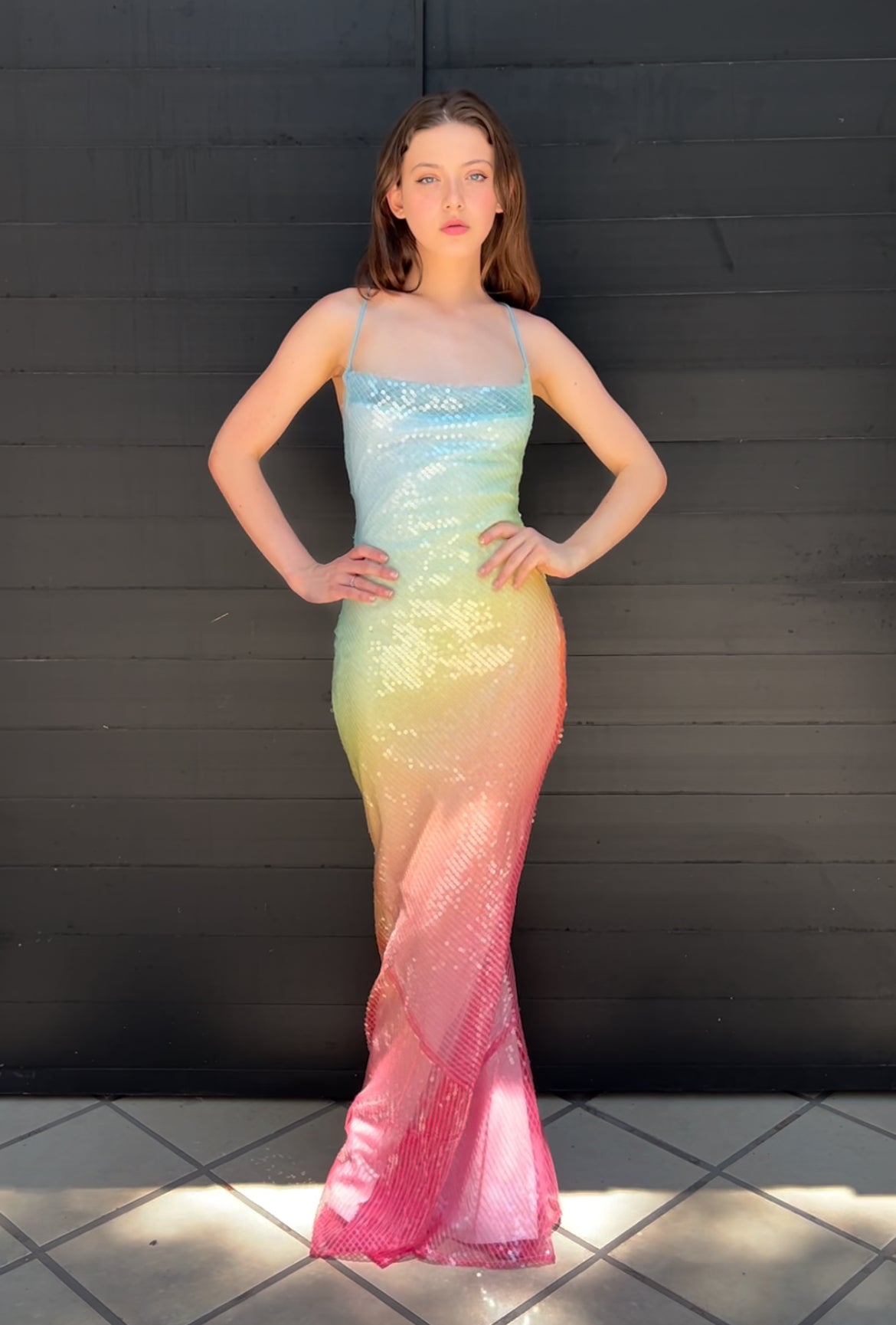 Rainbow Sequin Dress