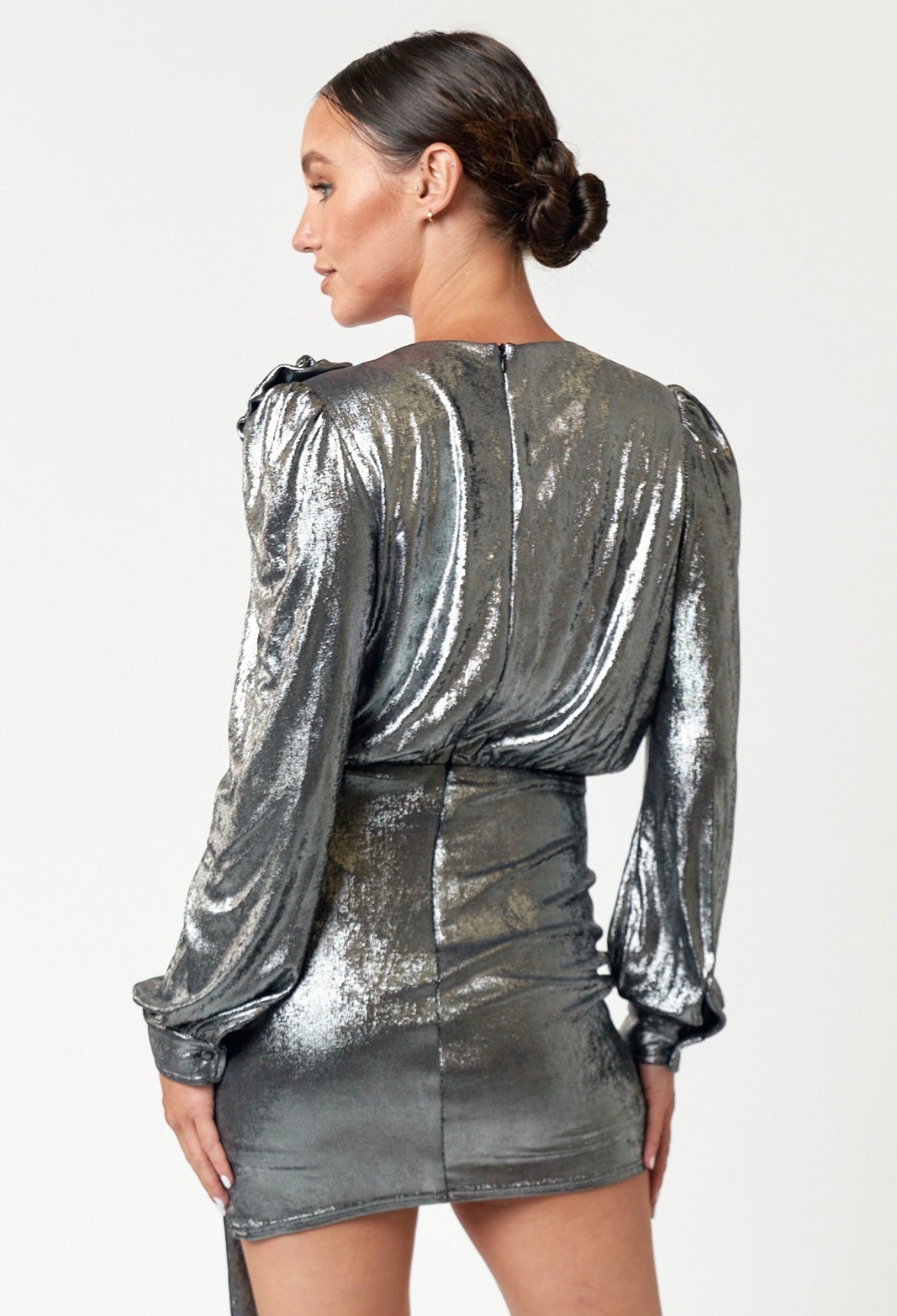 Metallic Mini Dress