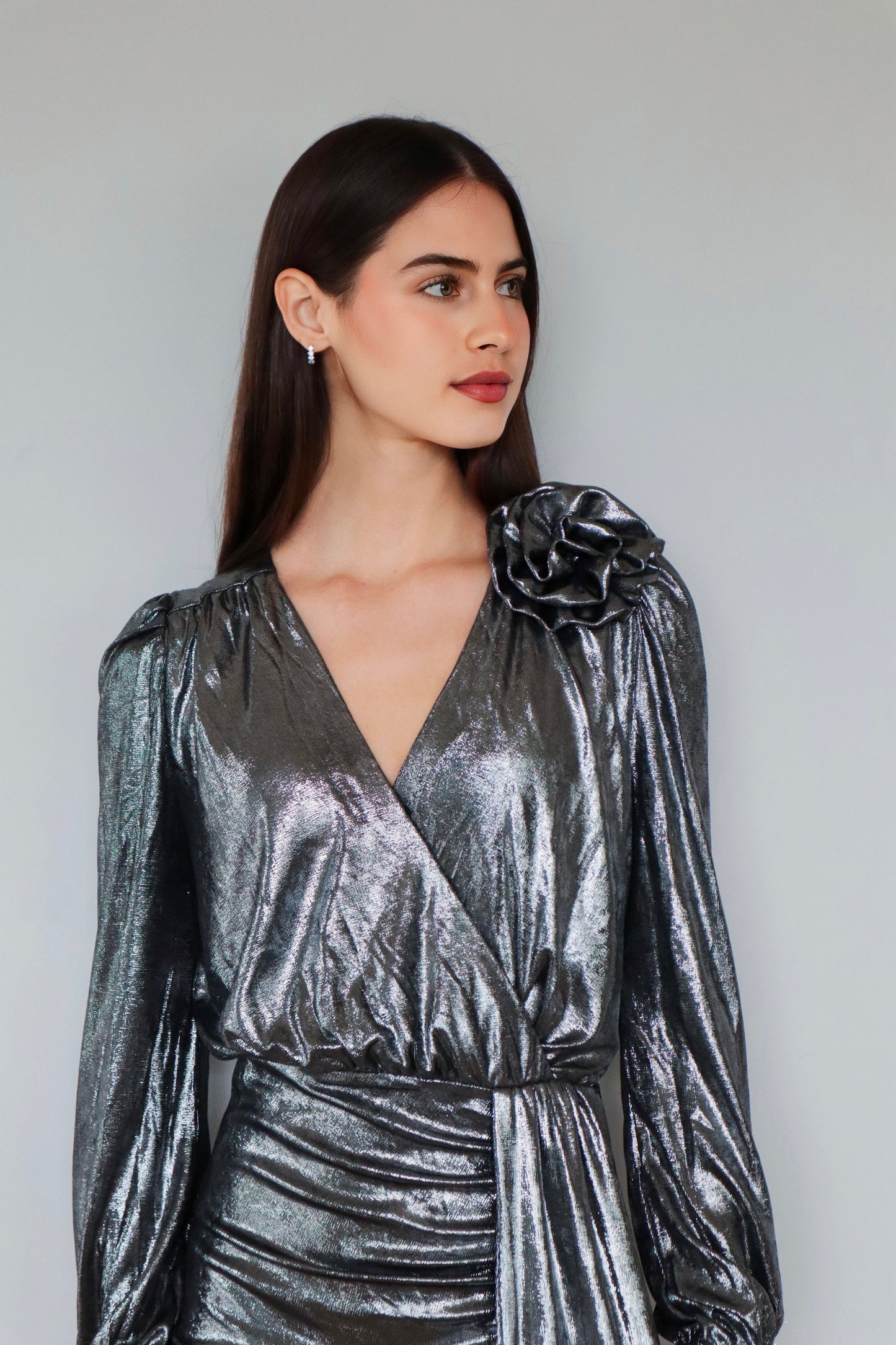 Metallic Mini Dress