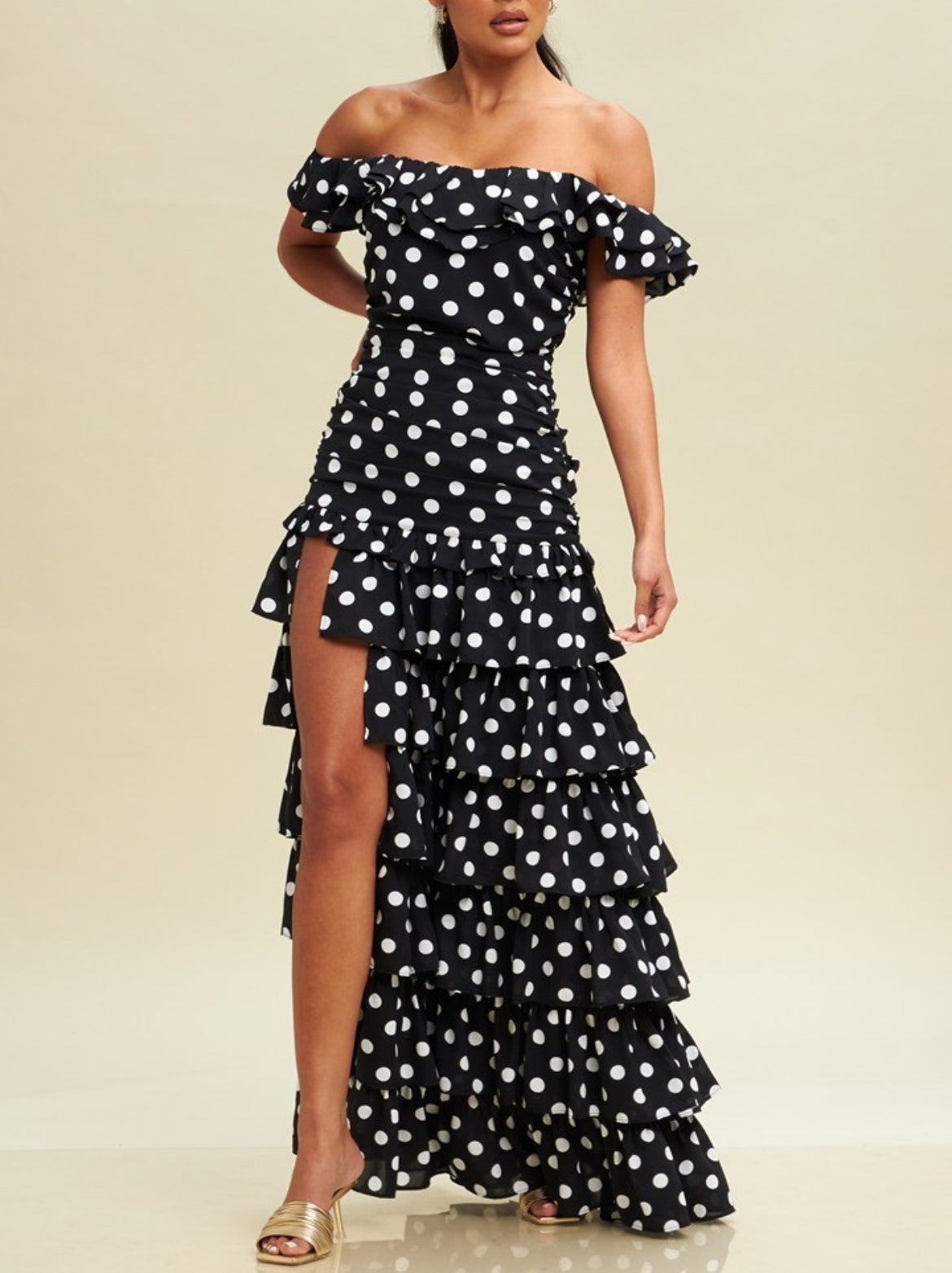 Polka Dot Maxi Dress