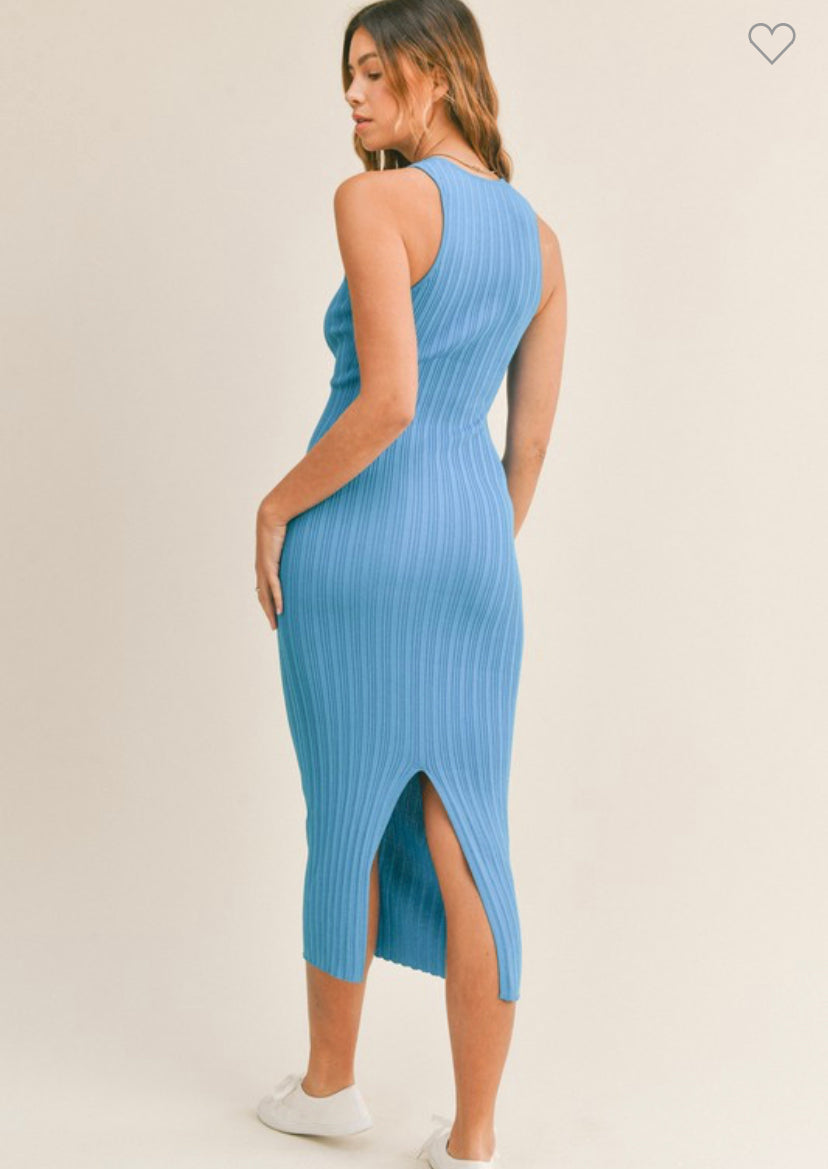 Knit Dress in Blue