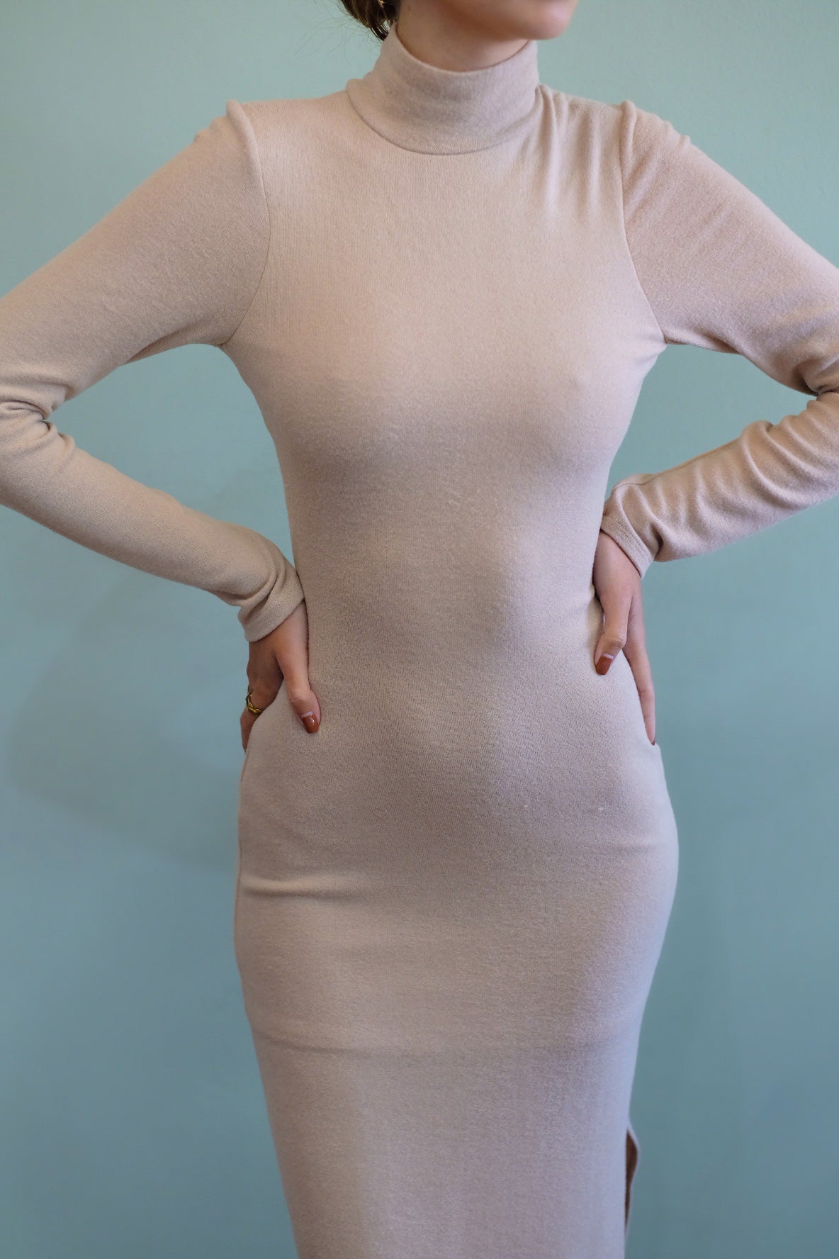 Turtleneck Sweater Dress